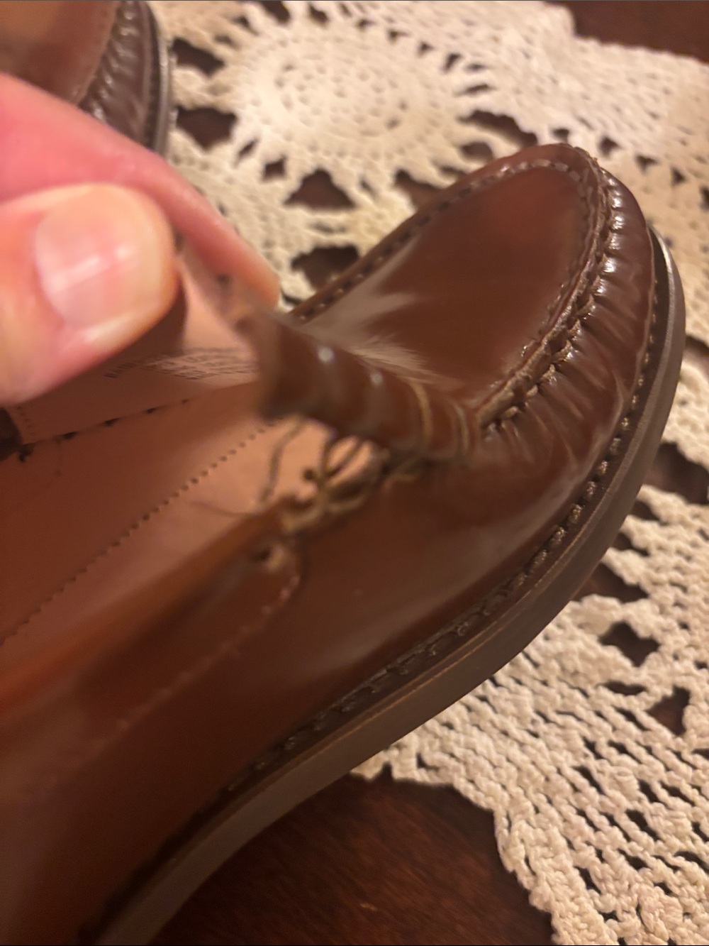 Classic Women’s Penny Loafers in Brown - Picture 8 of 9